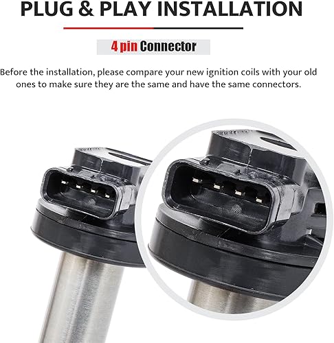 Miniatura 6 de Paquete de bobinas de encendido y bujías de repuesto para 4.2 4.4 V8 Jaguar S-Type Super V8 Vanden Plas XF XJ8 XJR XK XK8 XKR, Land Rover LR3 Range