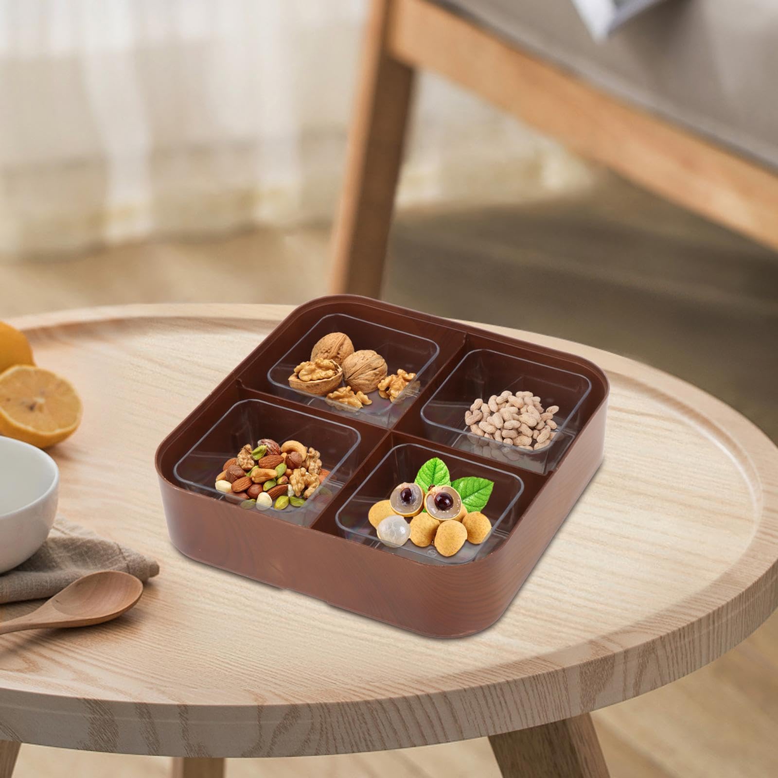 Trockenfrüchte-Snack-Bonbon-Tablett, Vorspeisenplatte, Nuss- und Süßigkeiten-Serviertablett, Stil B (Stil D)
