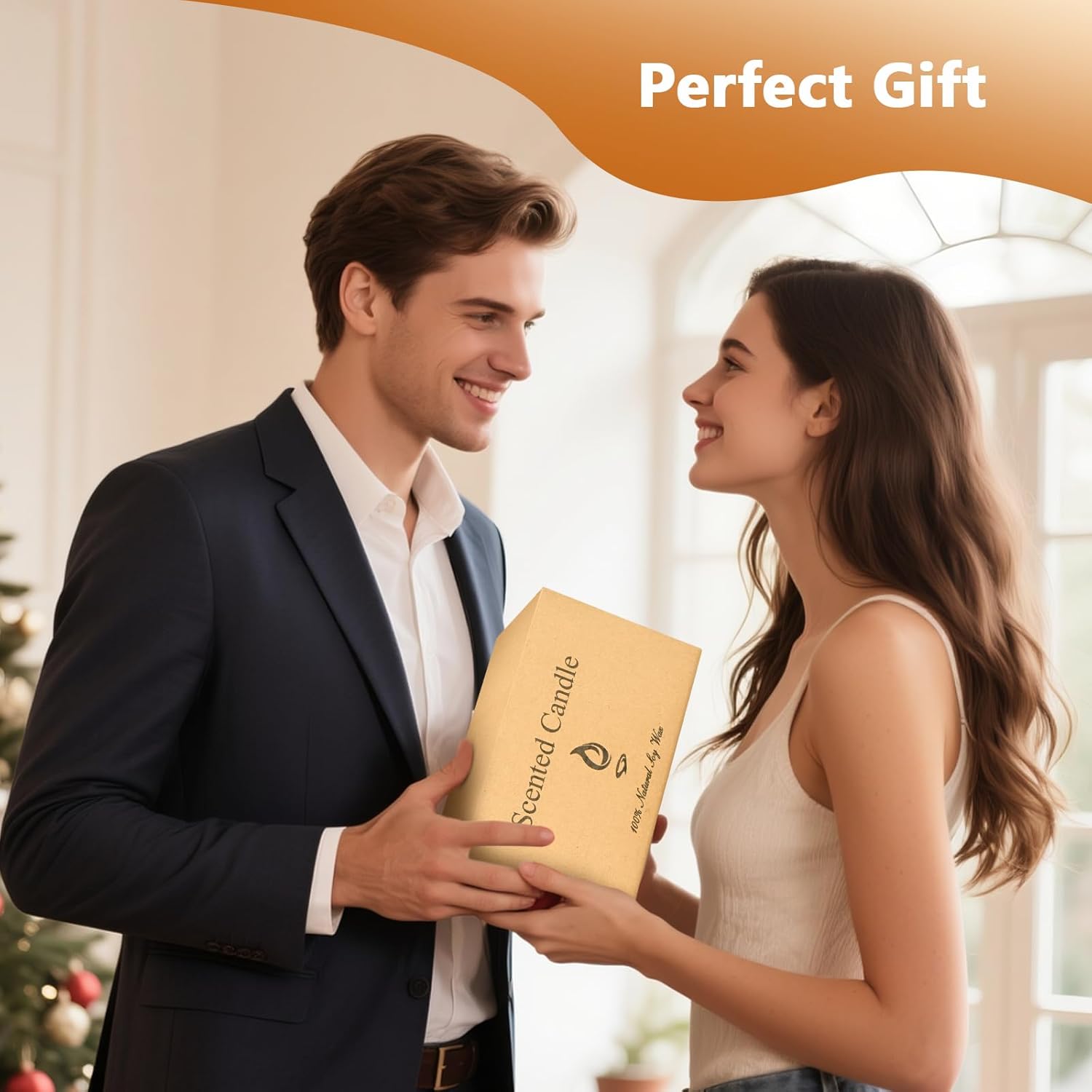 Candles for Home Scented, 2 Pack Scented Candles for Stress Relief & Self-Care, Aromatherapy Candle for Men and Women Birthday, Soy Sleep Jar Candle Set(Coffee & Vanilla) - Image 7