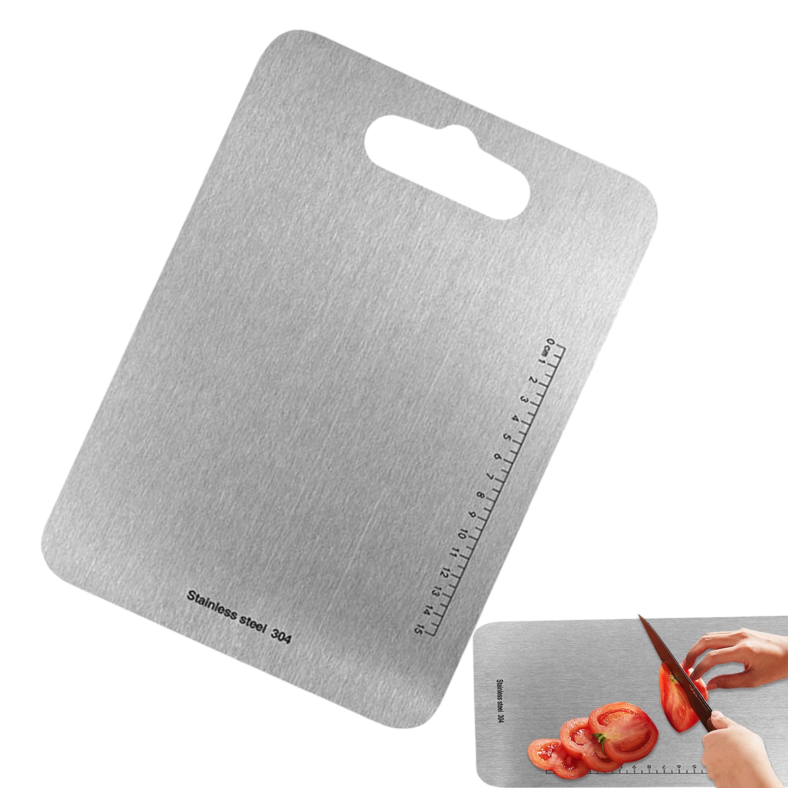 Tagliere con per succo, resistente, non, resistente al calore, facile da | pulire, grande tagliere da cucina per carne, pesce, verdure, pasticceria, double-face, con graduata
