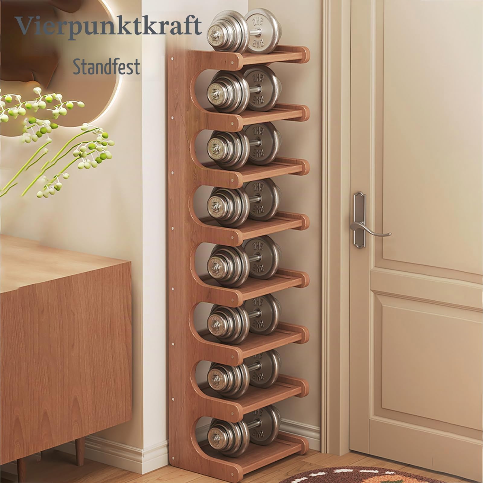Bambus Schuhregal Hoch Schmal Mehrstufig Klappbar Schuhregal Organizer Frei Stehend Platzsparend Für Flur Schrank Schlafzimmer Ecke Eingang Kleiner Raum,4 Layers