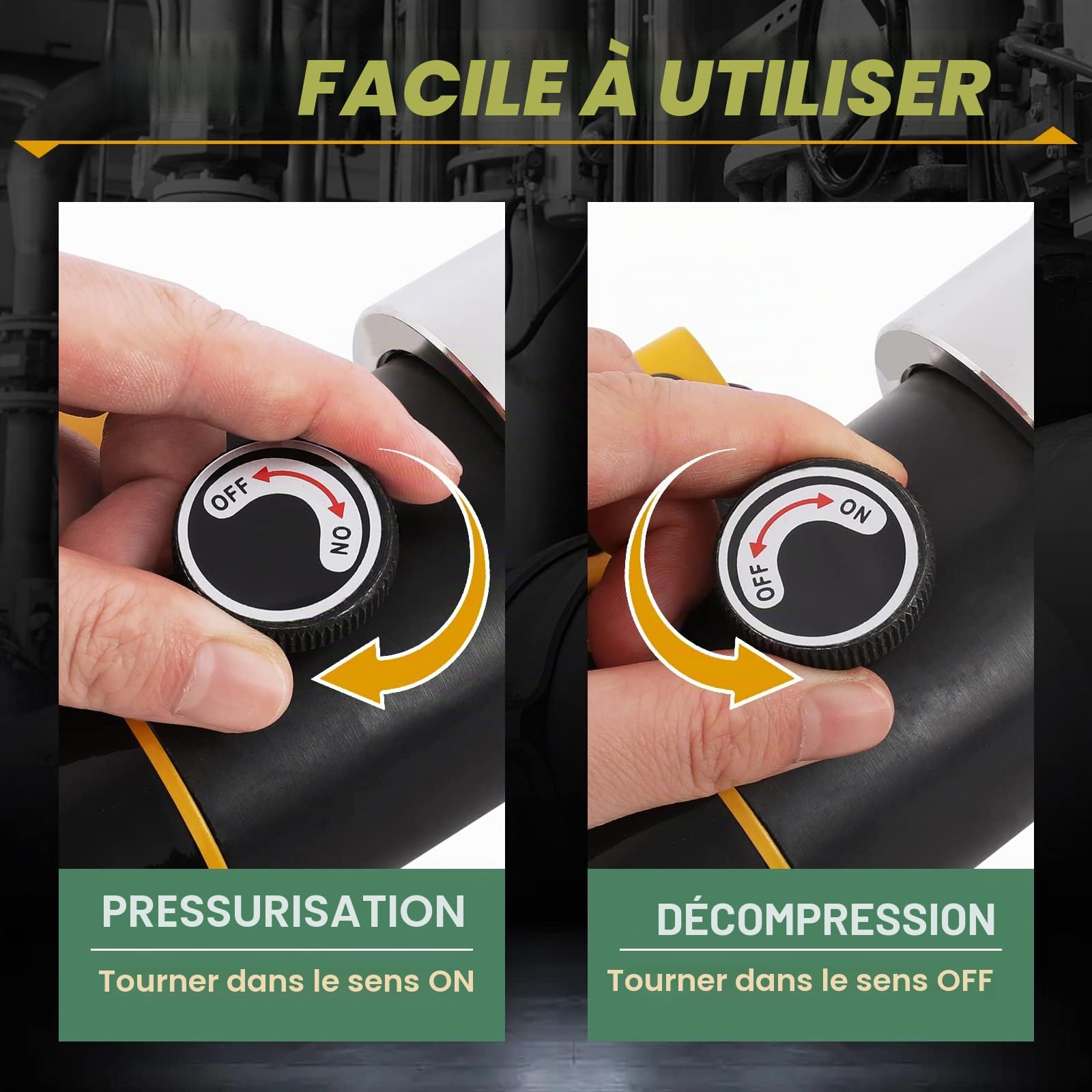 Huanyu Écarteur de brides hydraulique 12T à pression réglable Écarteur de brides hydraulique à expansion maximale de 55 mm pour l'entretien des pipelines sur les chantiers de construction (YQ-55)