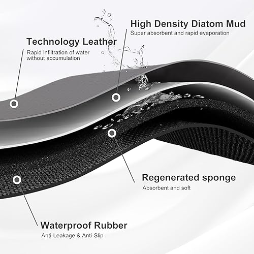 Miniatura 5 de Vonabem Alfombras y tapetes de cocina2 piezas Tapete de cocina antideslizante absorbente y resistente a la suciedad, tapete de piso de cocina