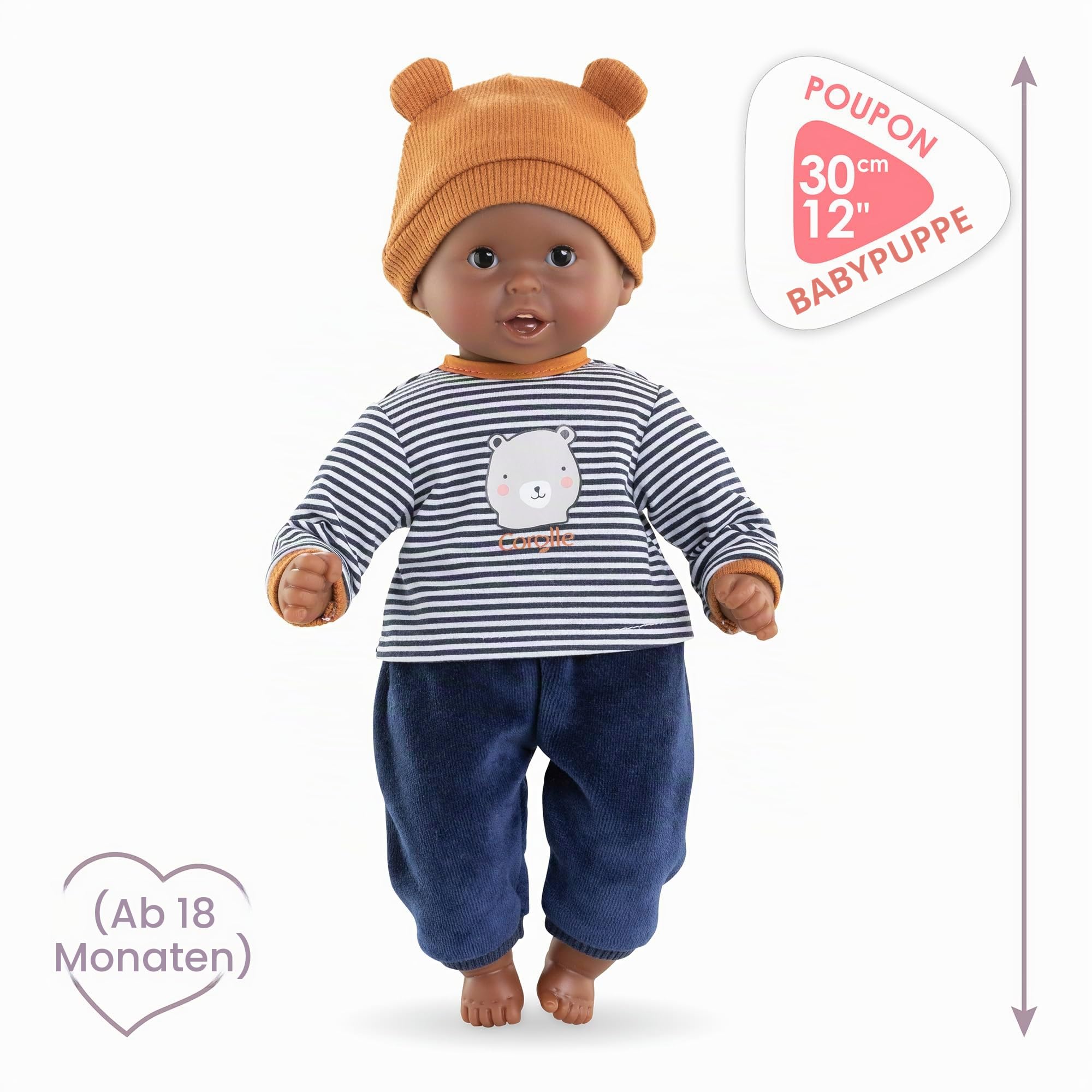Corolle - Meine erste Puppe, Baby Calin Marius, 30 cm, ab 18 Monaten, 9000100830