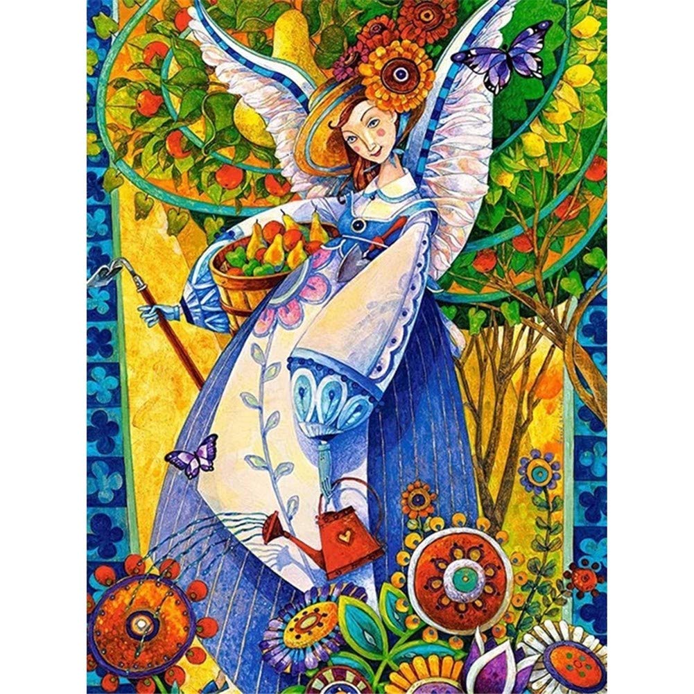 Broderie diamant cristal haut de gamme motif portrait de femme