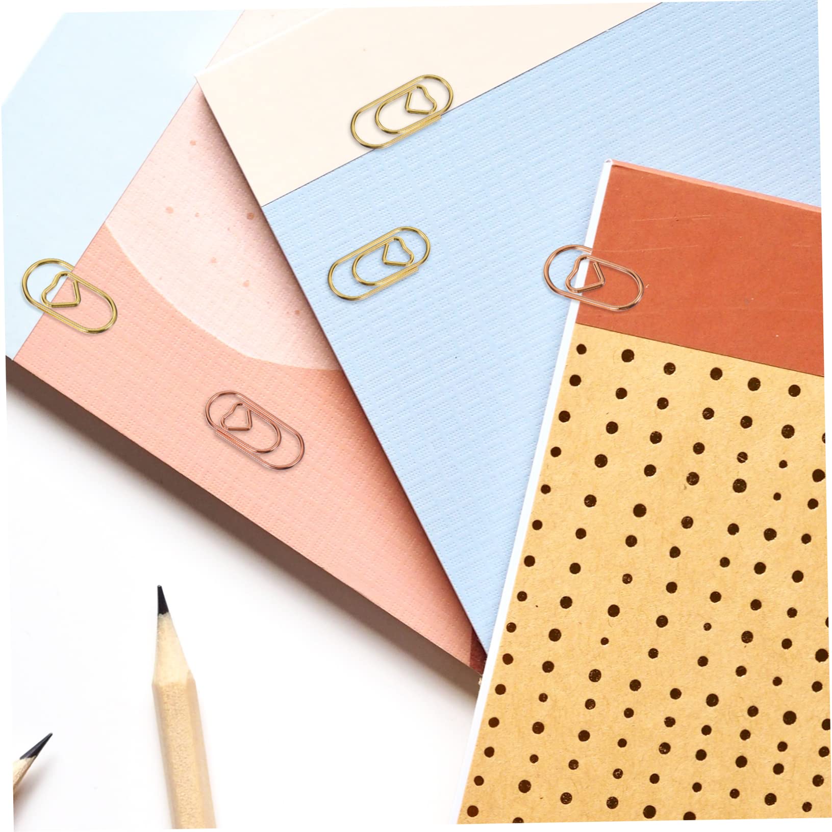STOBOK 800stücke Herzförmige Büroklammern Love Paper Clips Für Notizen Lesezeichen Und Scrapbooking Dekorative Clips Und Roségold Für Büro Und Schule