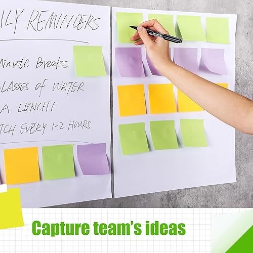 Miniatura 7 de ReliThick 20 almohadillas de caballete adhesivo de alta calidad, 15 x 18 pulgadas, 30 hojas de color blanco, papel de tabla de anclaje para