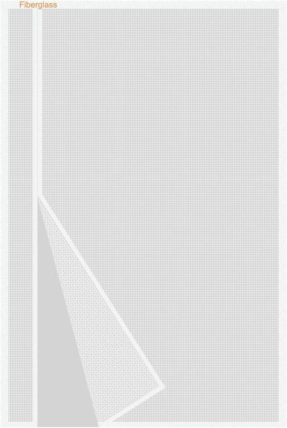 Moustiquaire magnétique blanche pour porte de terrasse et soirées d'été zen