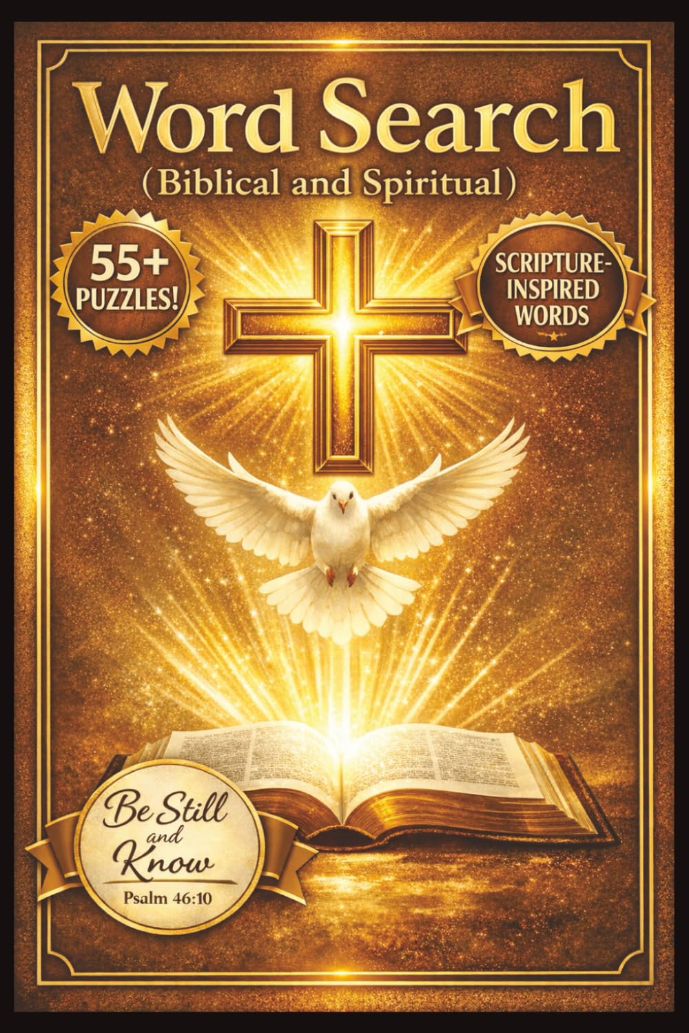 Word Search Biblical and Spiritual: 55+ Christian Word Search Puzzles Featuring Bible Verses| Scripture Themes, and Faith-Based Vocabulary| 6x9inch, 55+ puzzles
