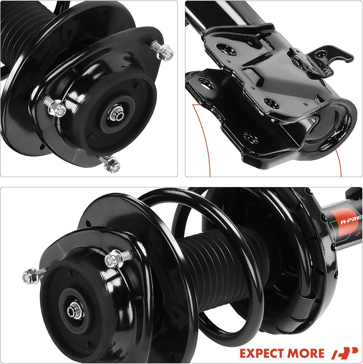 A-Premium Front Complete Struts Compatible with Subaru WRX [2.0L] 2015-2021 - 2x Replacement Suspension Shock Absorber with Coil Spring Assembly