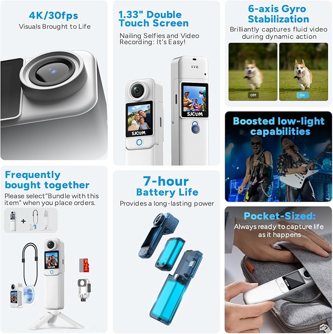 SJCAM C300 Cámara de Acción 4K Resistente al Agua miniatura 3