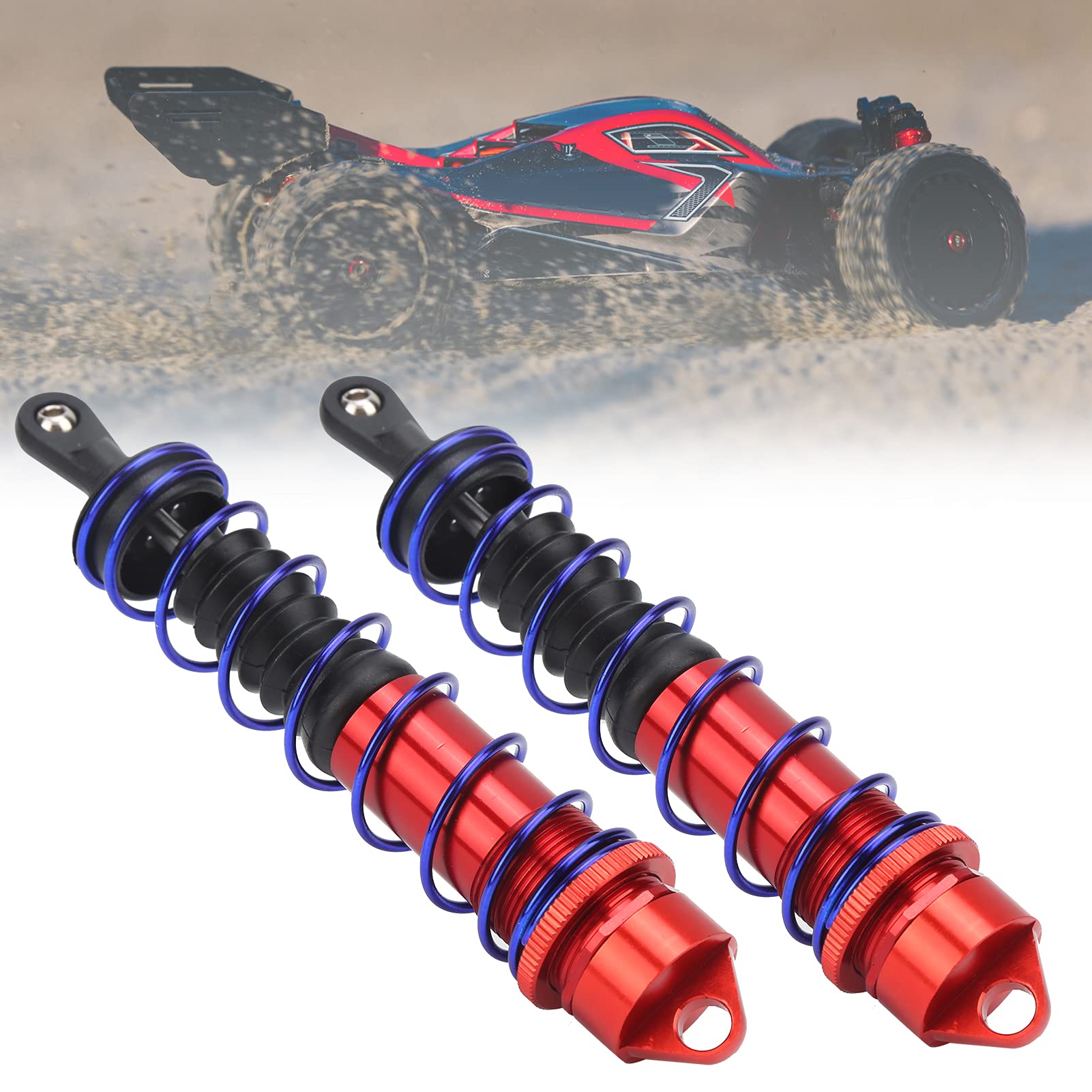 Amortiguador Delantero Y Trasero RC Amortiguador De Aleación De Aluminio RC Amortiguador De Resorte Automotriz Arrma 1 7 1 8 Rc Azul Automotriz