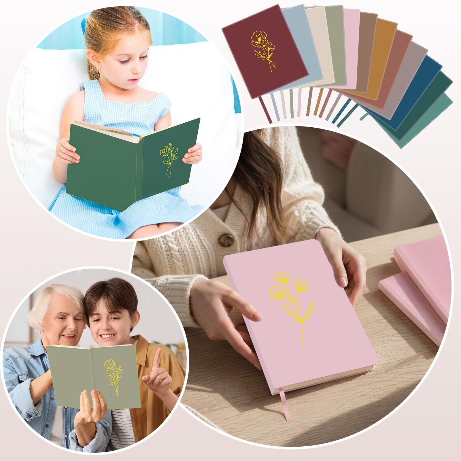 12 copertine in tessuto elasticizzato per libri di testo con copertina rigida, 22,9 x 27,9 cm