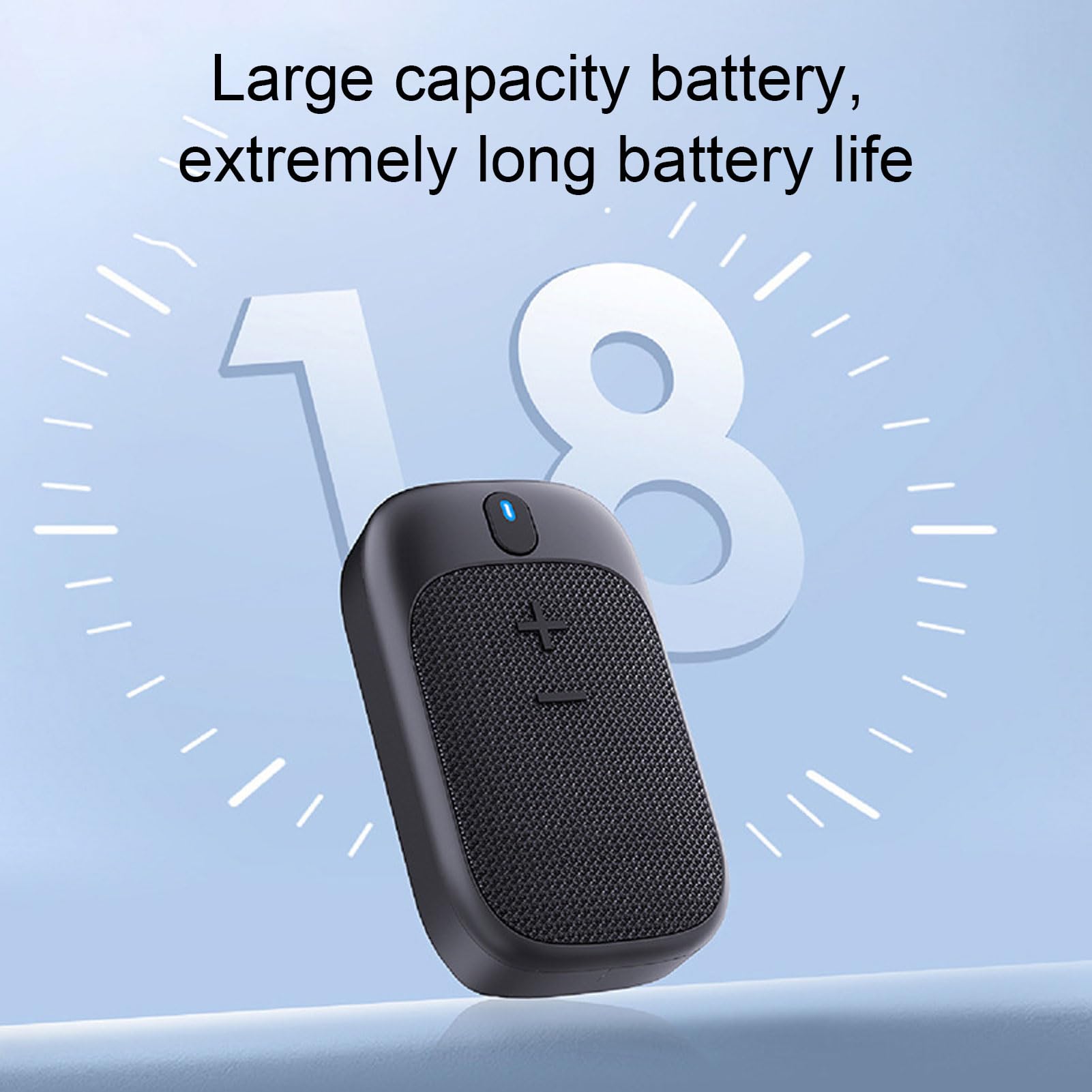 PUSOKEI Altoparlante Bluetooth Indossabile, Piccolo Altoparlante Personale Portatile con Clip con Magnetico, Impermeabile IP65, Microfono Integrato, Chiamate in Vivavoce