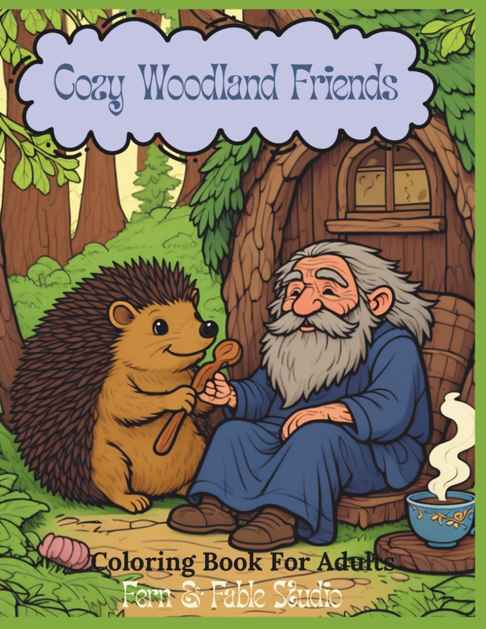 Cozy Woodland Friends: Coloring Book for Adults