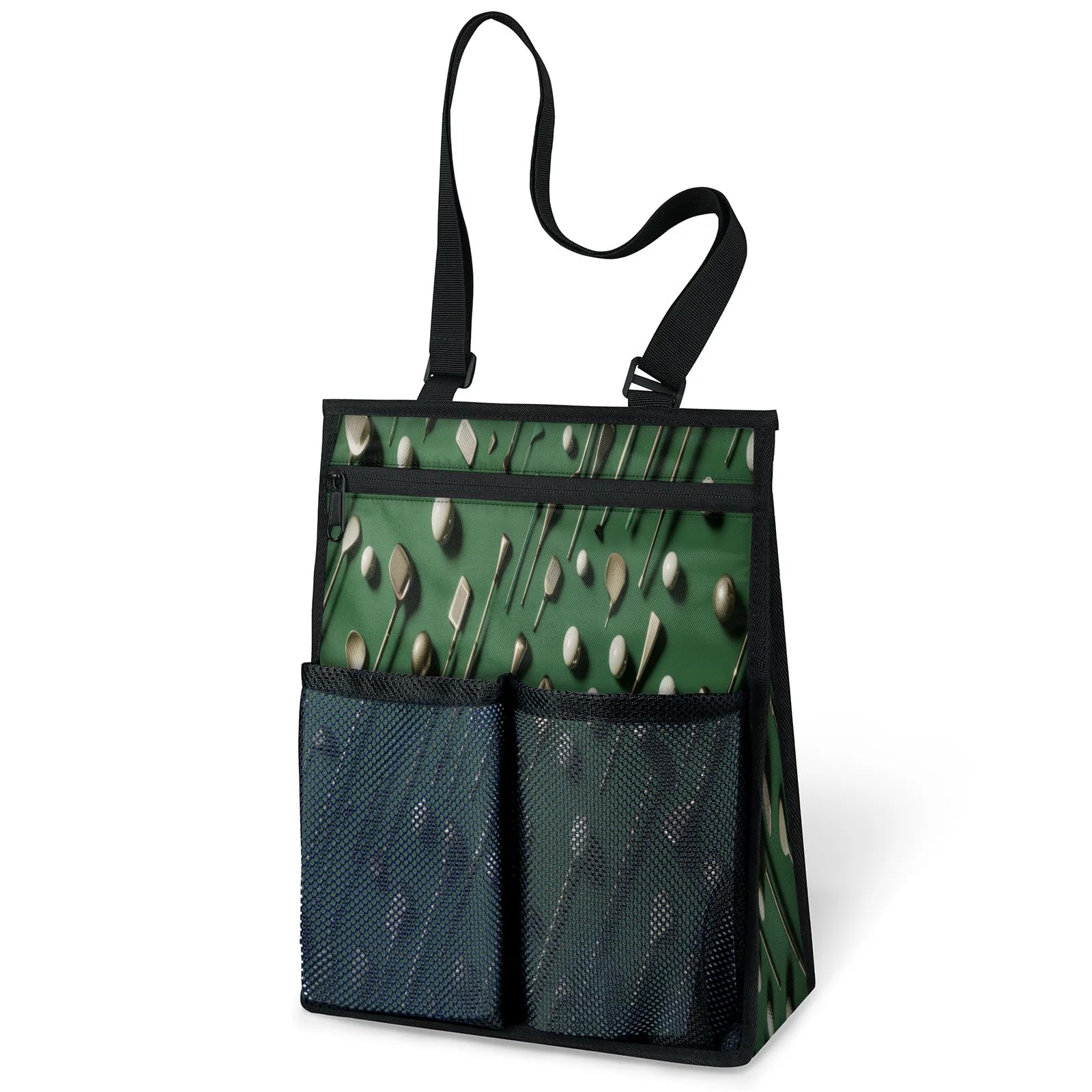 Ourtheme Golf Clubs Balls Portable Shower Bag for Travel Gym Camp Beach Tote Shower Caddy Bags Hanging Toiletry