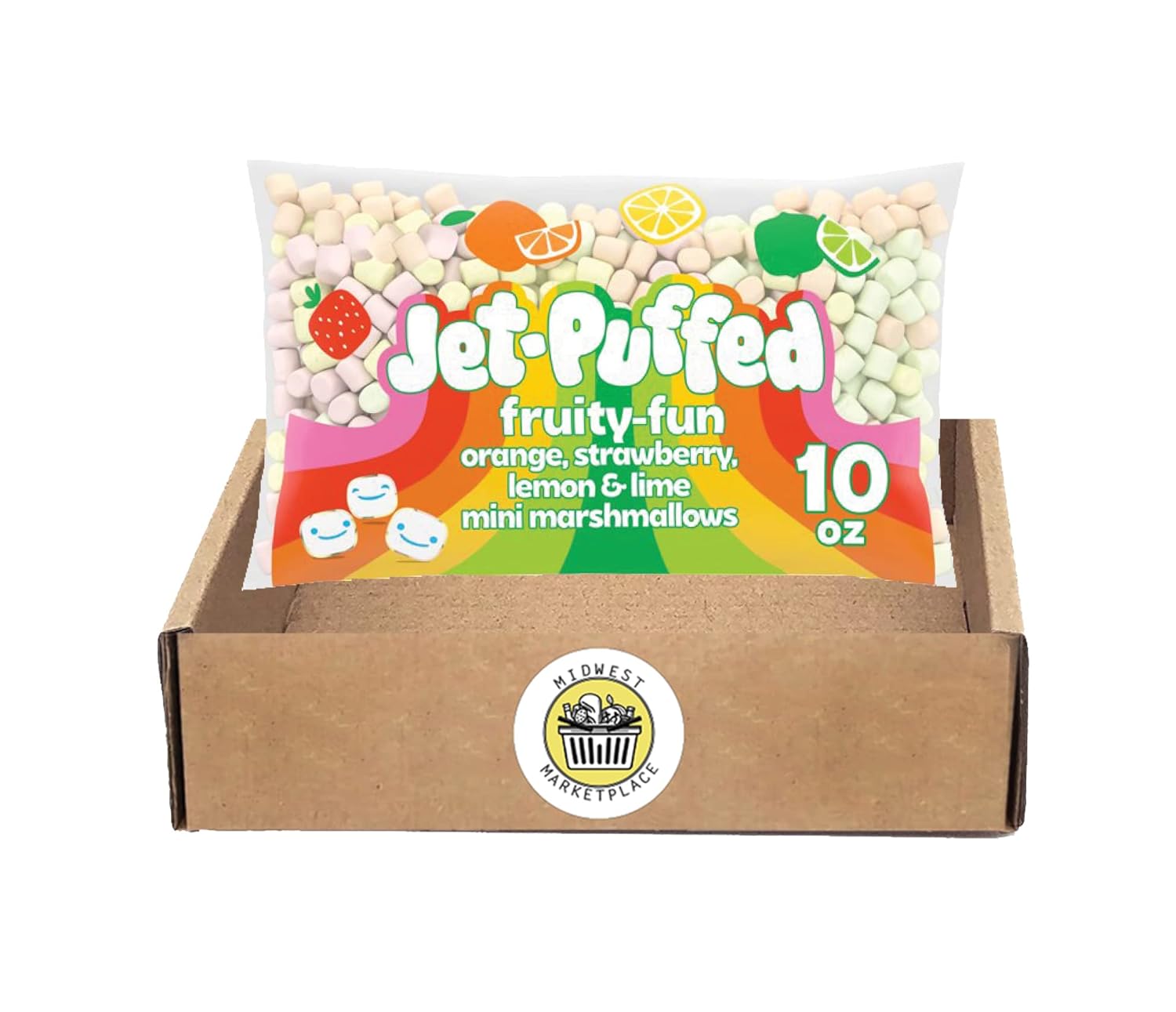 JetPuffed Fruityfun Colored Miniature Marshmallows,10 oz