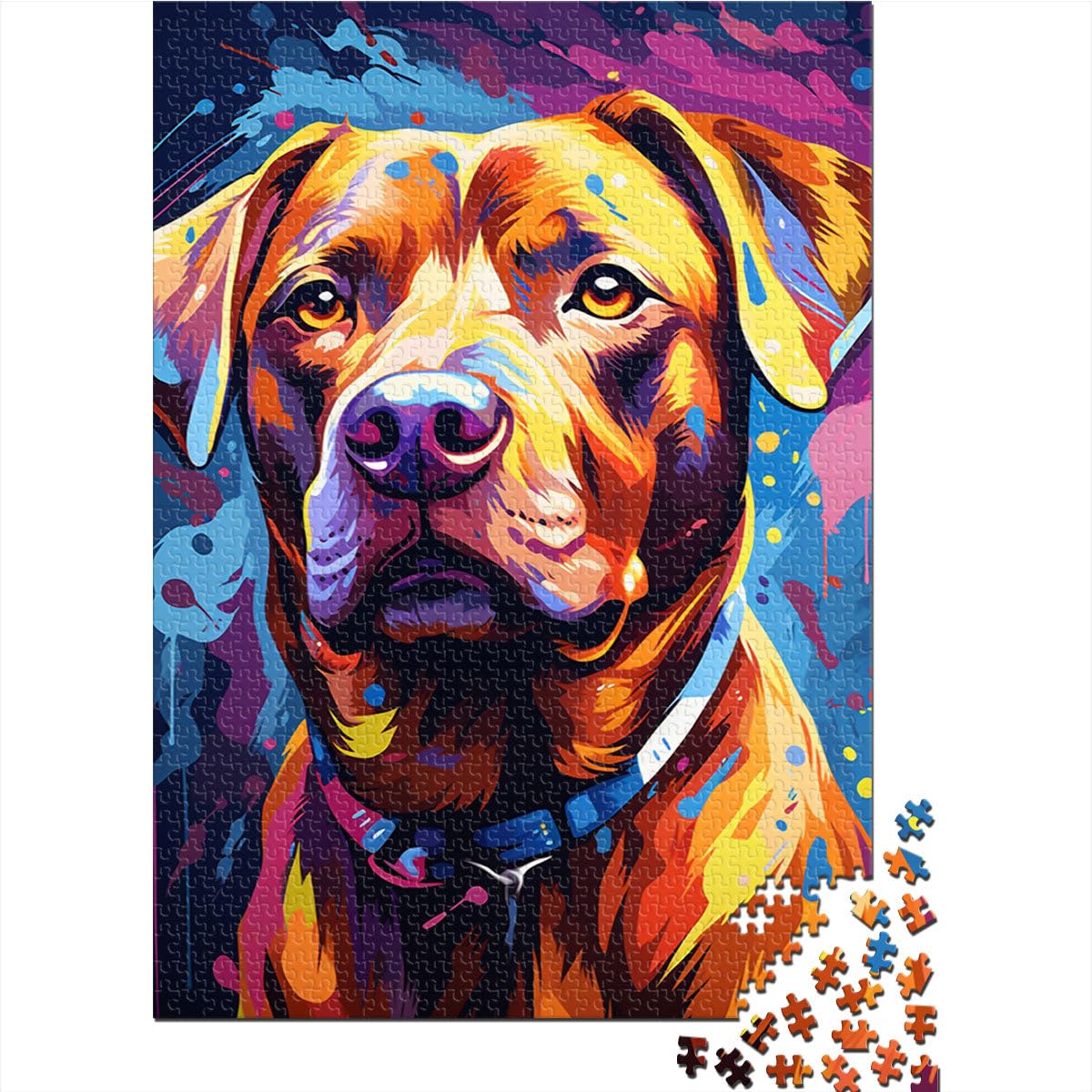 Puzzles 2000 pièces Adultes, Jouets éducatifs et éducatifs Chiens. Difficile à réaliser mais Amusant et Humoristique. 27,56 po x 39,37 po. Adolescents de 14 Ans et Plus.