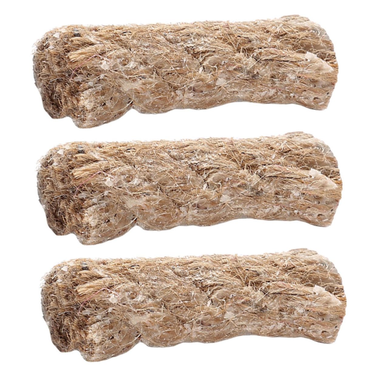 GOOHOCHY 3pcs Jute Rope Fire Starters for Outdoor Igniters for Campfires Hiking BBQ and Emergencies Reliable and Easy to Use Wick
