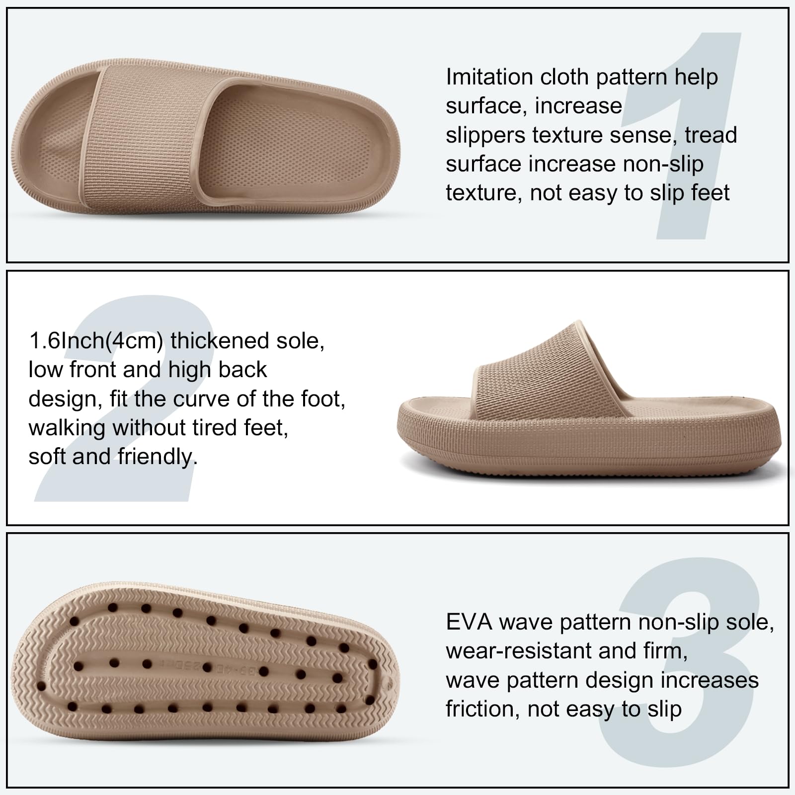 HEOAARG Ciabatte Donna Uomo Leggero Ciabatte Casa Ciabatte Piscina Slider Ciabatte Nuvole Casa Pantofole Ciabatte da Mare Doccia Spiaggia Bagno Giardino