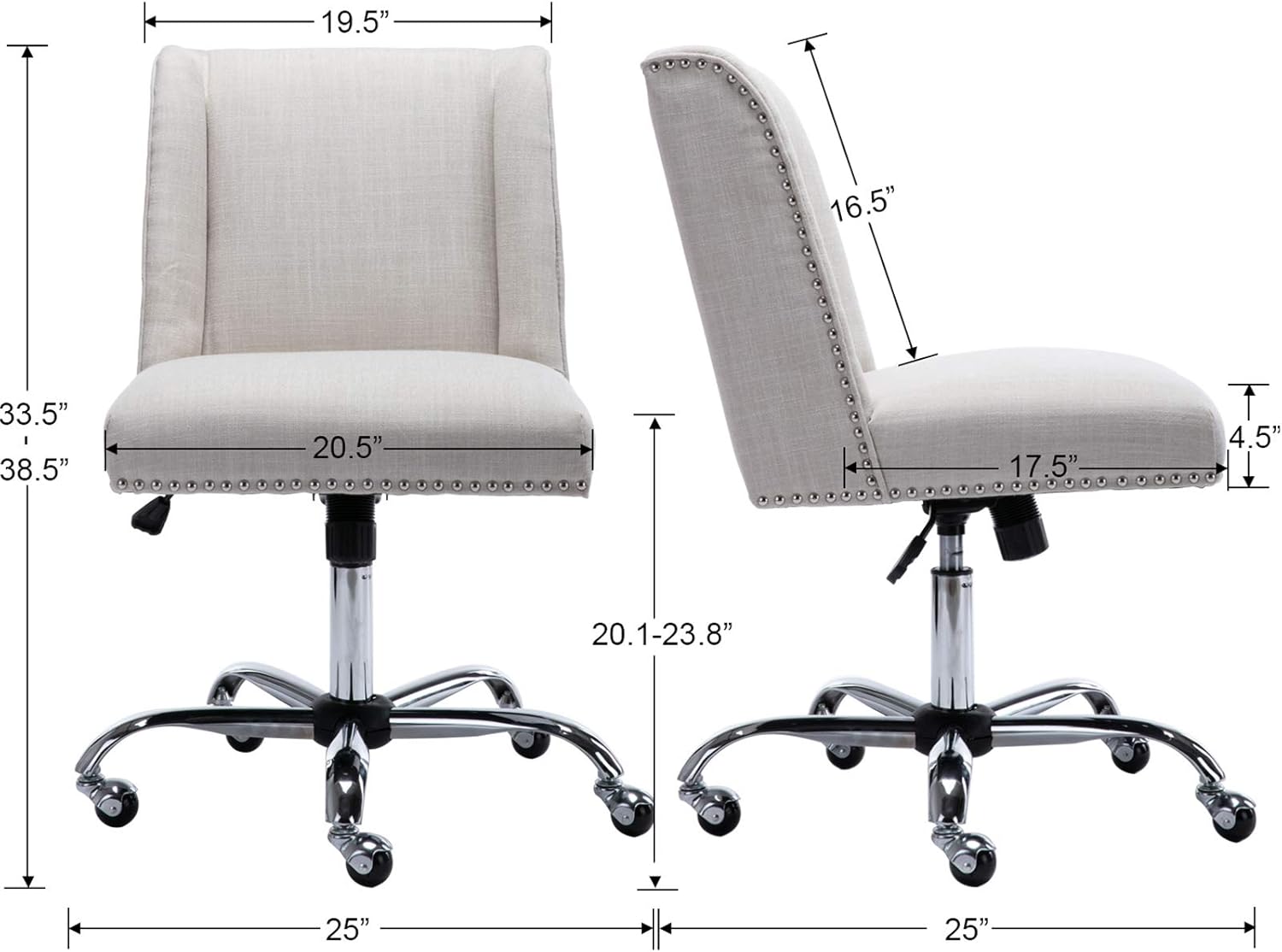 Buy Janoray Modern Office Chair Fabric Desk Chair Swivel Height Buy Janoray Modern Office Chair Fabric Desk Chair Swivel Height