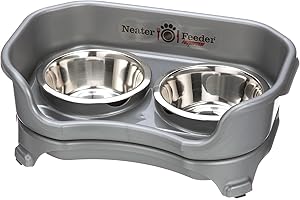 Express Model - Mess-Proof Neater Feeder for Small Dogs (Gunmetal Grey)