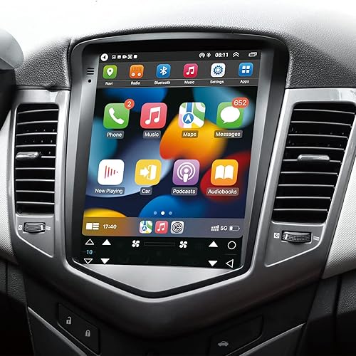 Wizanic Pantalla táctil HD IPS de 10.4 pulgadas Android 10 cuartos de galón Core estéreo para Chevrolet Chevy Cruze 2009-2015 Coche Radio Aplicar