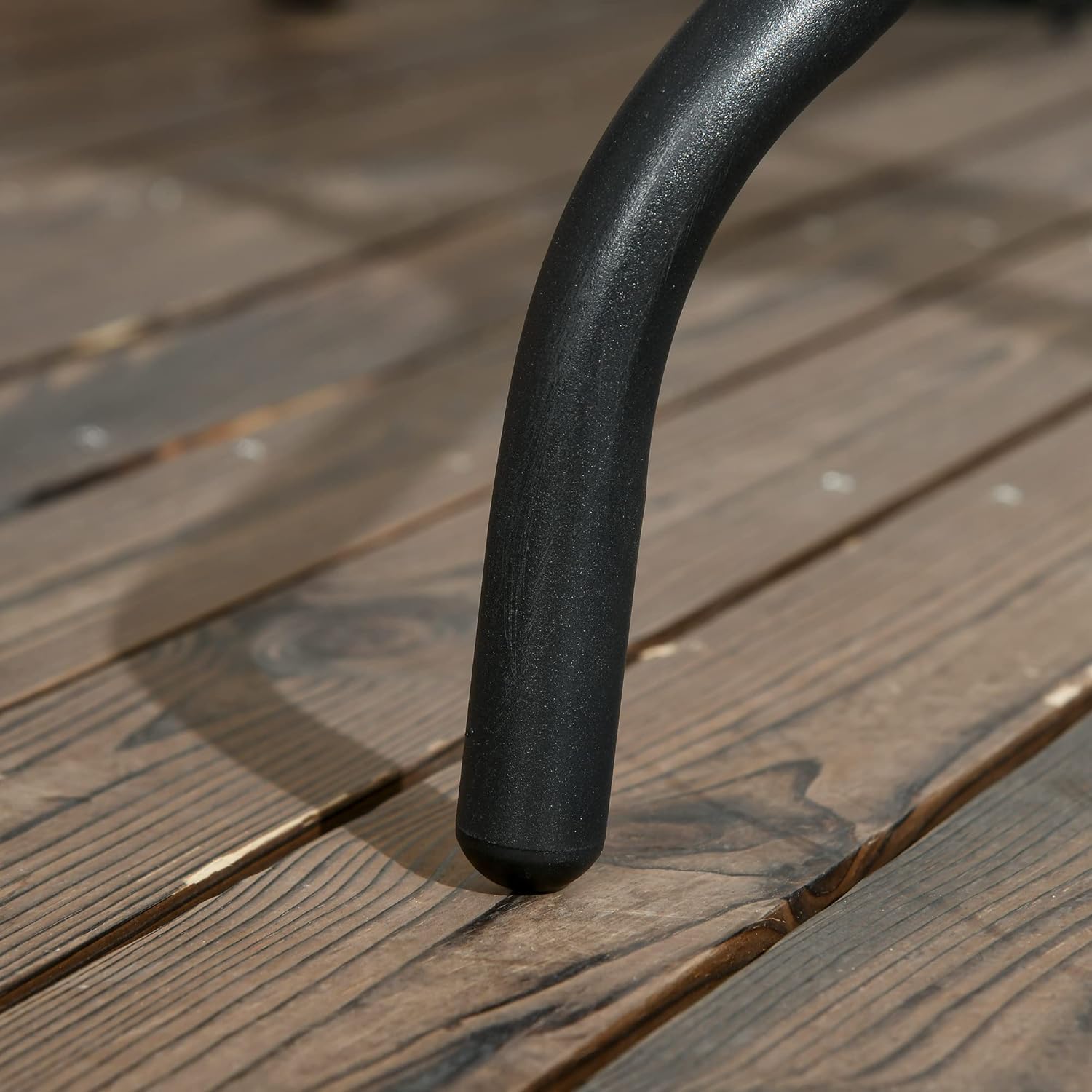 Tavolo Quadrato 60x60 cm Giardino Balcone Vetro Temperato 4 mm Acciaio Nero Interno Esterno