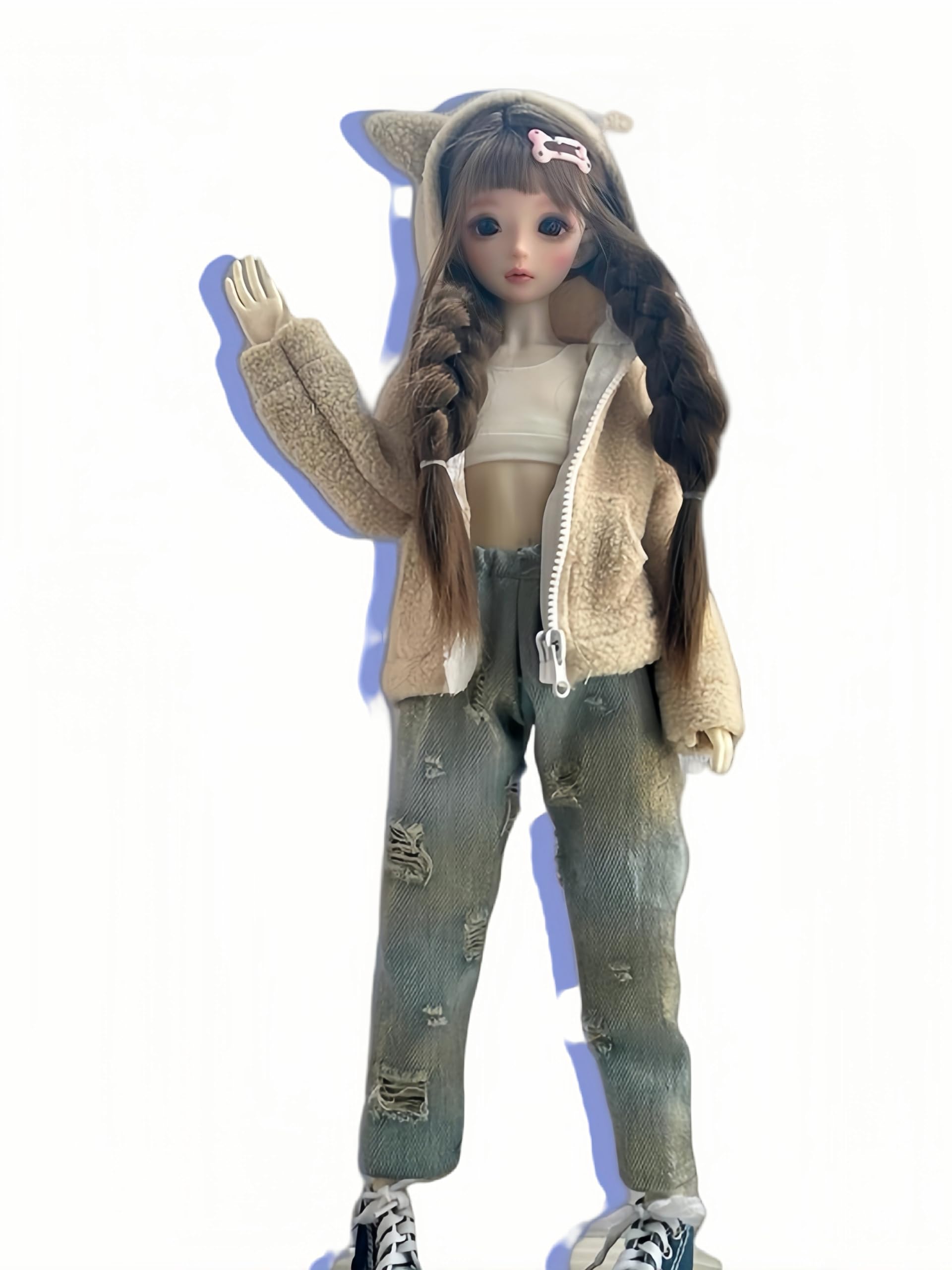 1/4 BJD zestaw ubrań dla lalek przegubowe ręcznie robione urocze modne odpowiednie dla lalek 40-45 cm (18 #)