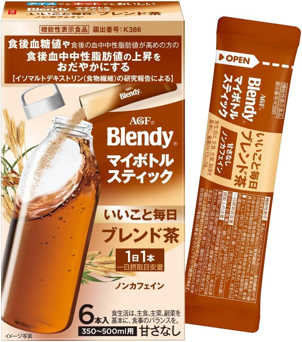 AGF ブレンディ マイボトルスティック いいこと毎日 ブレンド茶 6本 【 粉末 】【 ノンカフェイン 】【 機能性表示食品 】
