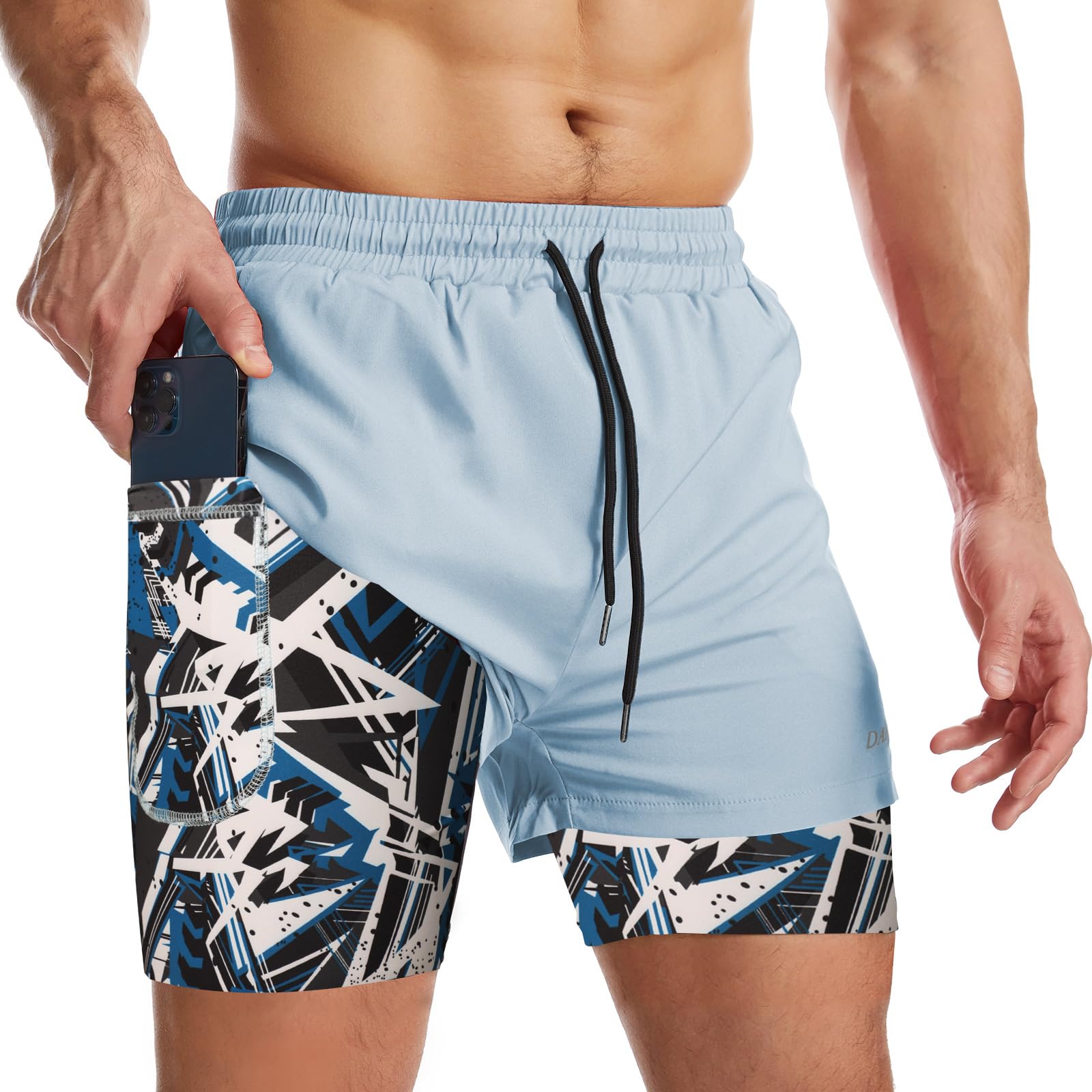 Bleu avec Doublure Camouflage Bleue