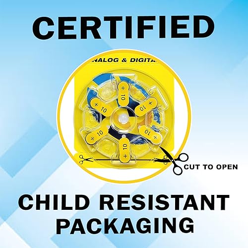 Miniatura 6 de Premium Batteries Tamaño 10 PR70 1.45V Batería de audífono Amarillo Tab (180 Baterías)