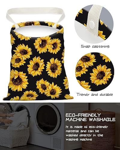 Miniatura 3 de Basurero para automóvil, bolsa de basura colgante para el respaldo del asiento, bonita bolsa de basura de lona para automóvil, organizador esencial