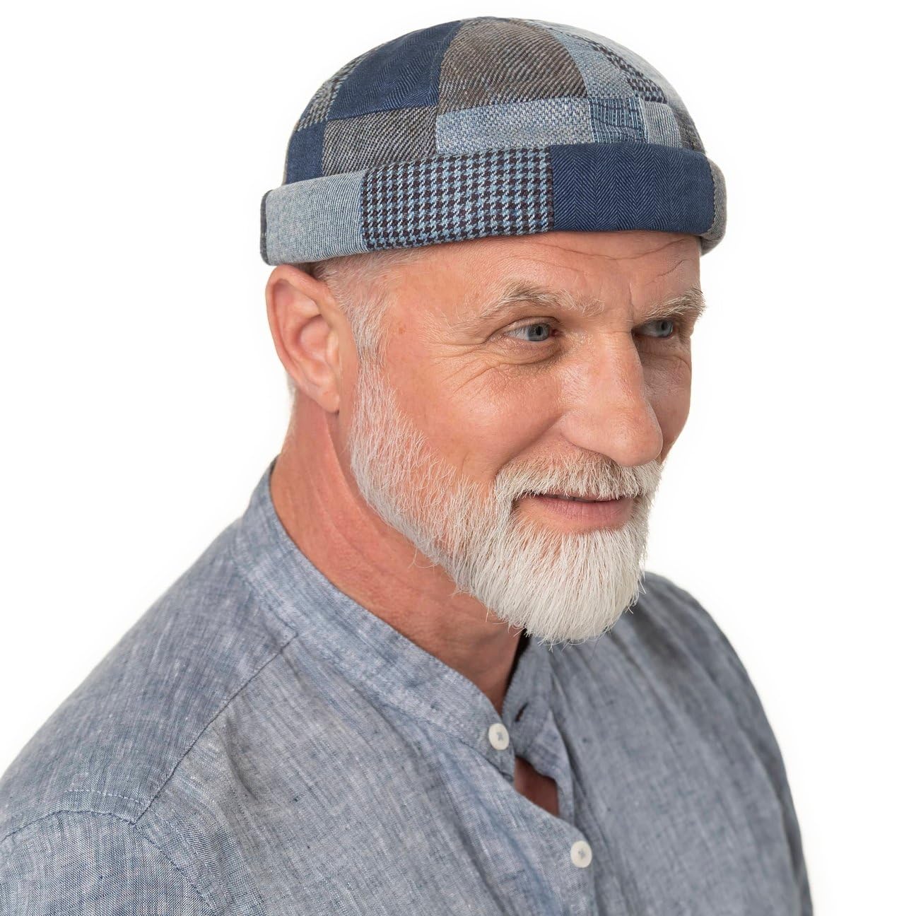 STETSON Laughlin czapka dokerka patchwork w krate Unisex Wyprodukowano w UE Wiosna Lato