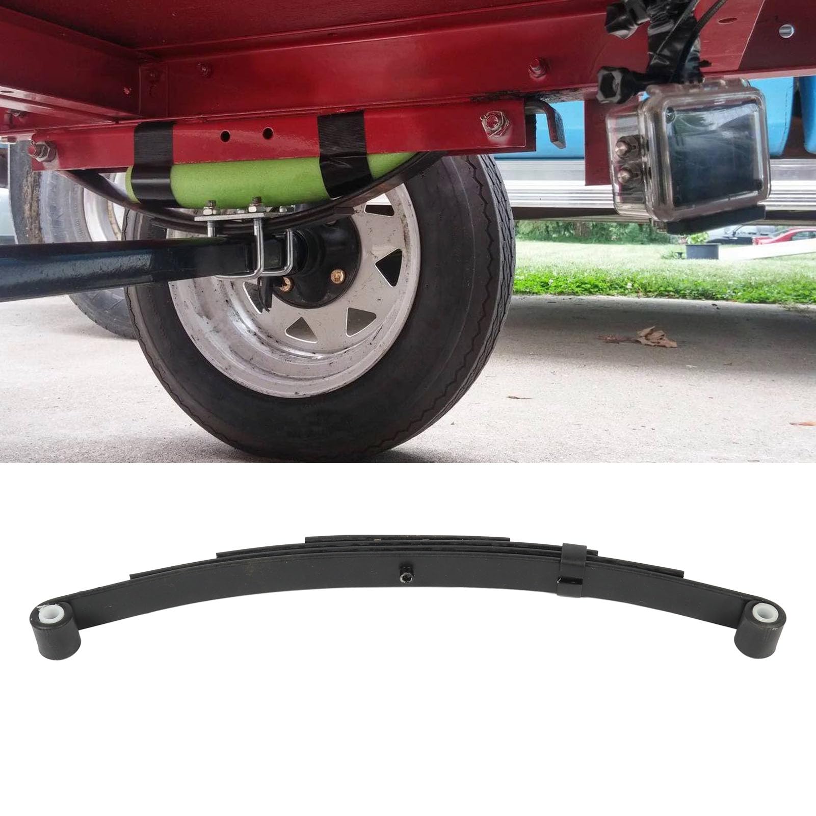 Ballesta Doble Ojo para Remolque, Capacidad 1750 Libras F¨¢cil Instalaci¨®n para Remolque de Barco