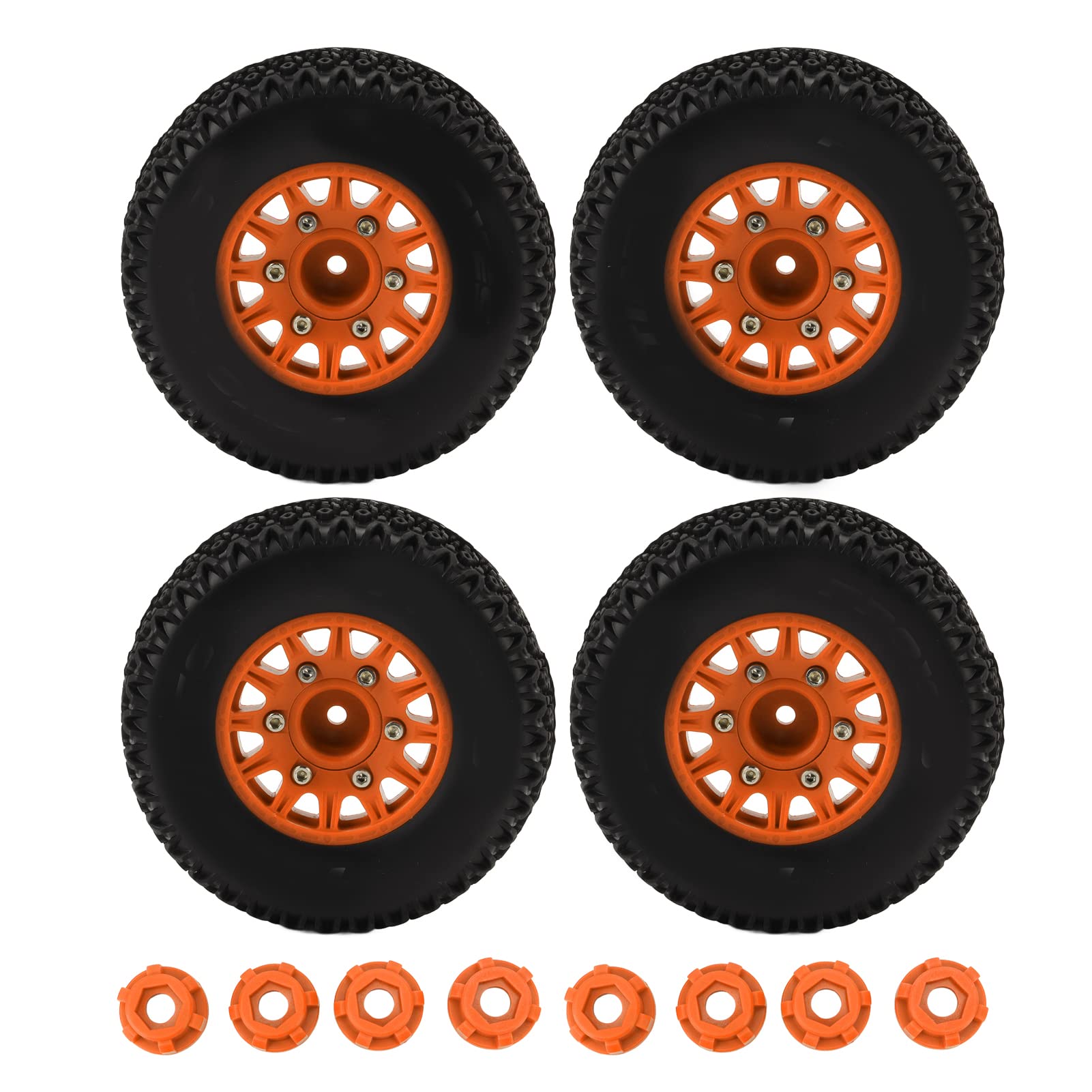 Do 1/10 RC Short Course Truck Opony do dla SENTON do TRAXXAS do Slash 12mm 14mm 17mm Hex RC Truck Opony (pomarańczowy)