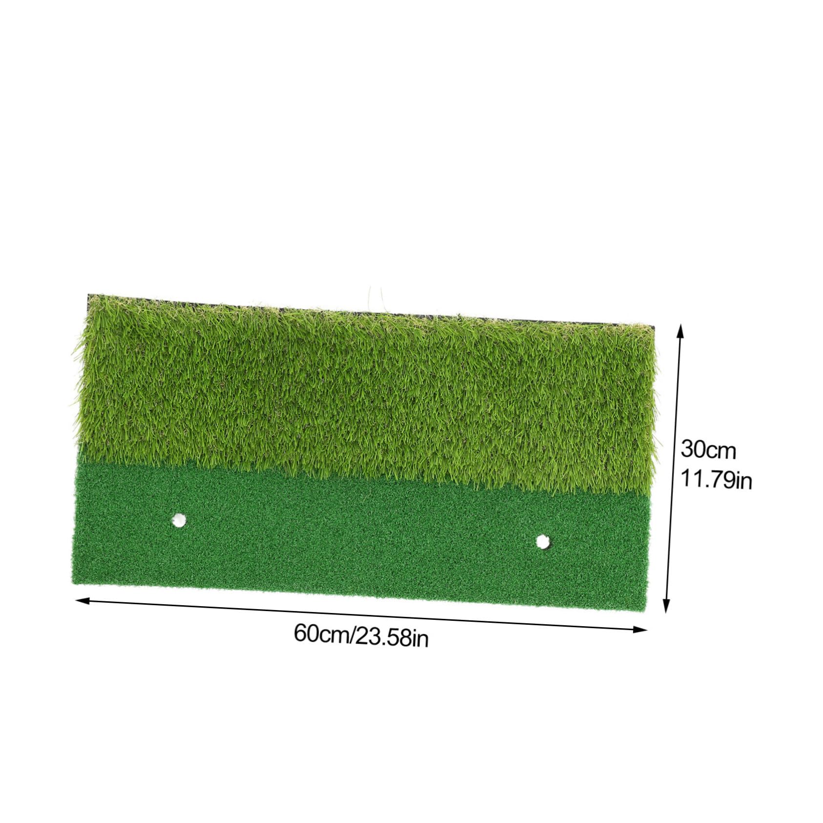 OHPHCALL Portable Golf Practice Mat Dual Color Short Long Grass Hitting Pad for Training Realistic Simulation for Drives Shots Practice