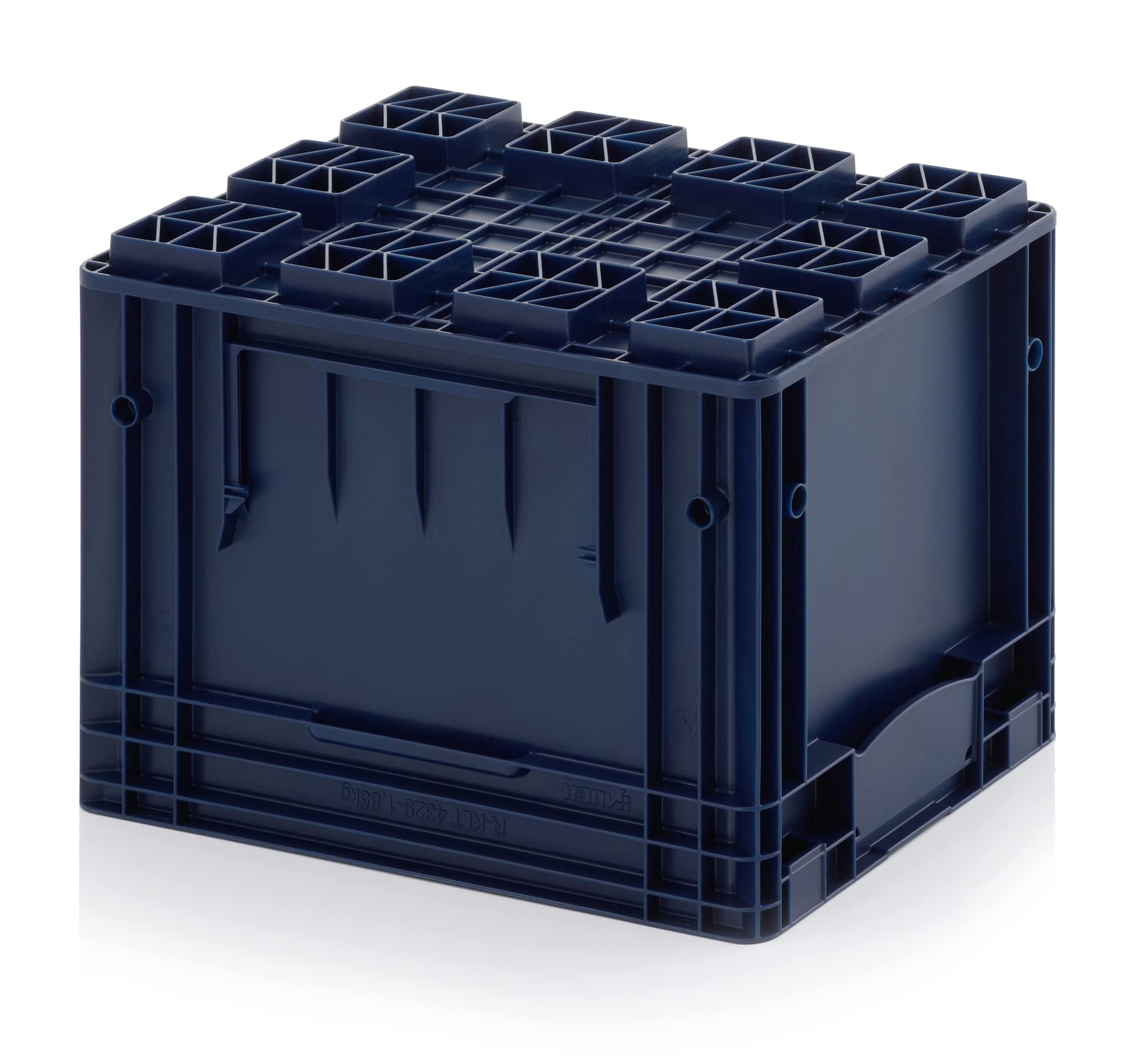 80 x (1 pal.) R-KLT Contenedor 40 x 30 x 28 * Porta carga pequeña azul 40 x 30 x 28 Eurocontenedor industrial KLT 4329