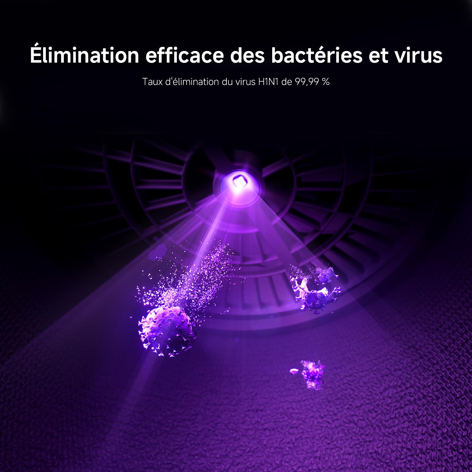 Xiaomi Smart Air Purifier 6 : Purificateur HEPA pour pièces jusqu'à 87,5 m² | CADR 443 m³/h, élimine 99,97 % des allergènes,Mode nuit silencieux,contrôle via App et Alexa,Air pur pour toute la maison