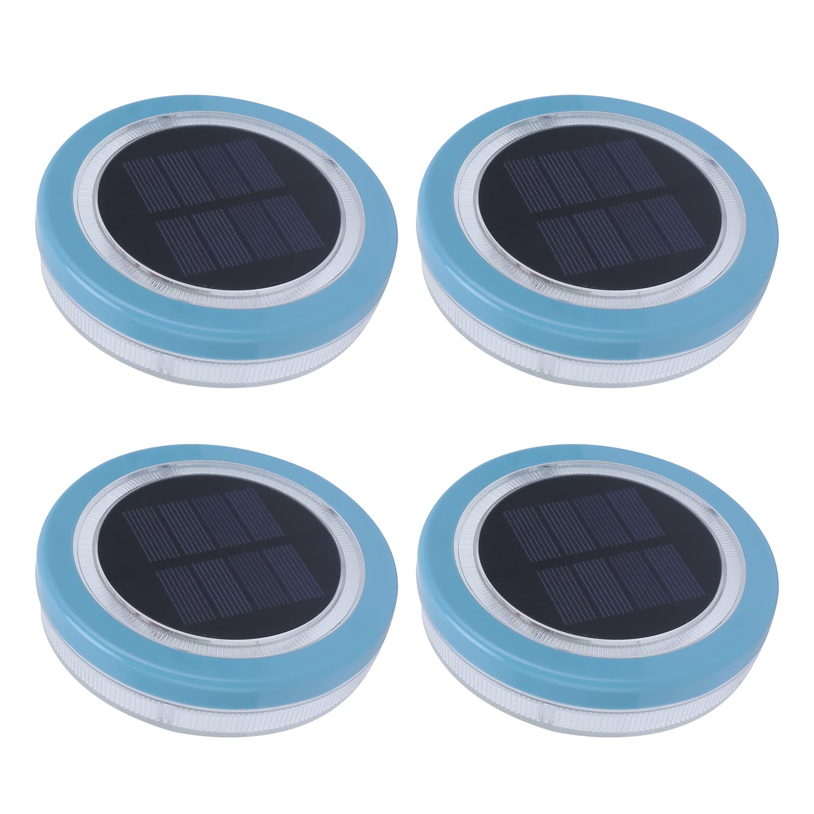 Cocoarm Solar-Schwimmleuchte, ABS-PC-LED-Schwimmbadlampe, 4 Stück, Jeweils 8 LEDs, IP68, 6 Bis 8 Stunden, Aufladung, 2 Bis 3 Nachtbeleuchtung für Pool, Teich, See, Garten
