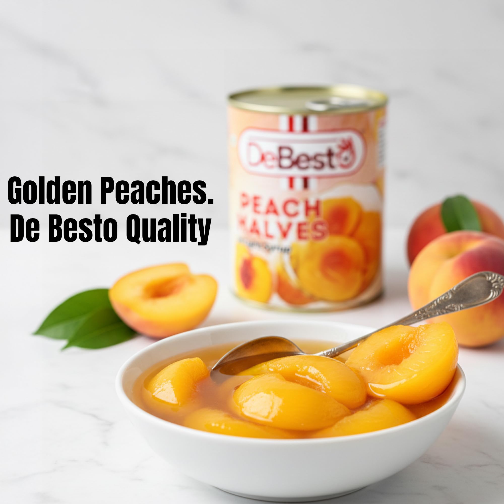 De Besto Imported Peach Halves 800g 3
