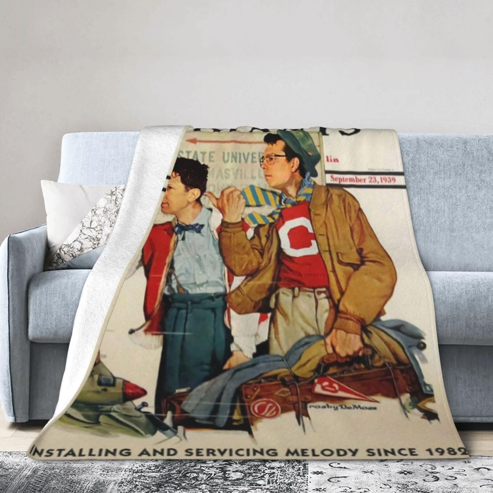 Amazon.com: Flannel Fleece Throw Blanket 80x60 Couch Blanket,3D Printing  Might Giants Blanket Soft Lightweight Durable Cartoon Home Decoration Warm  Plush Blanket for Sofa : Home u0026 Kitchen