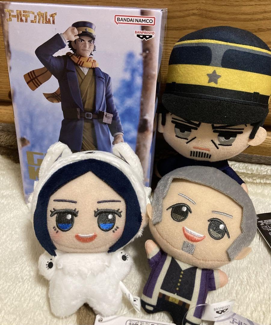 Amazon.co.jp: ゴールデンカムイ フィギュア ぬいぐるみ 4点セット ＋ 