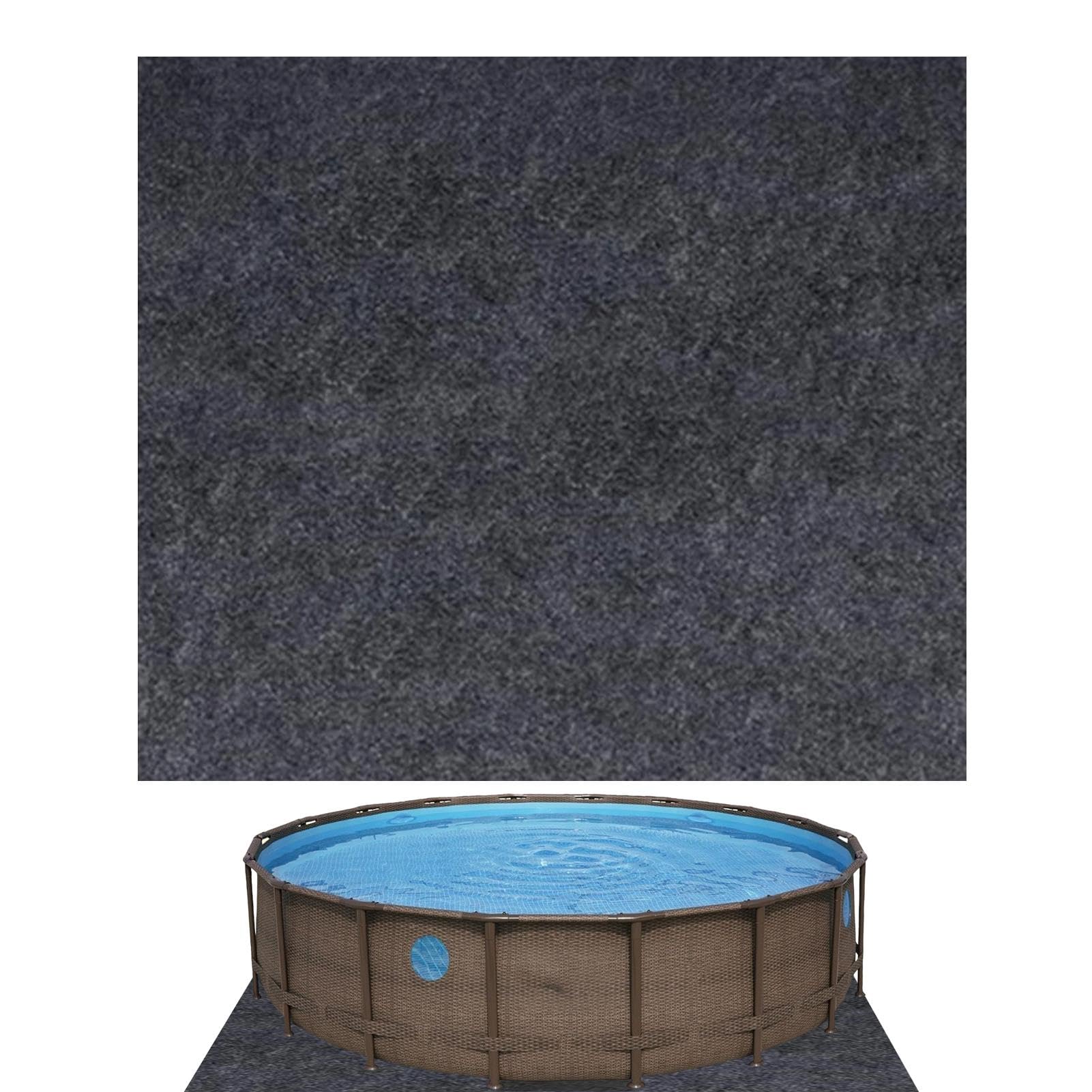Genikeer Above Ground Pool Liner Pad, Square Pool Floor Liner Pad, Ground Cloth Swimming Pool Floor Protector Mat, Swimming Pool Ground Mat For Protect Above Ground Pool, Hot Tubs Pool Accessories