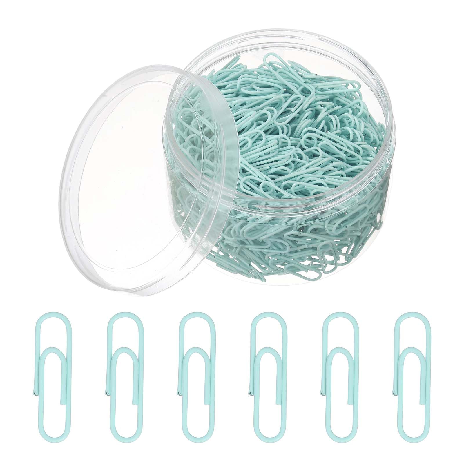 PATIKIL 600pcs Paper Clip, 28mm Paper Clip Cute Metal Clips Rust-Proof Strong Durable Bulk for Office, Green