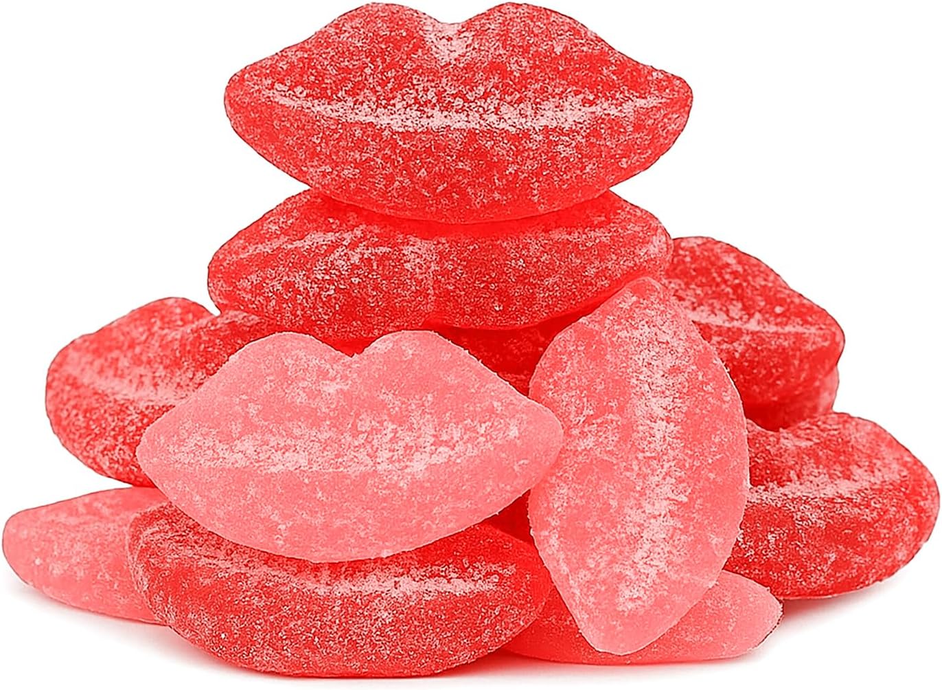 Snack Attack Sour Gummy Lips Candy 2lb Bulk | Vegan, Top 8 Allergen-Free, Gluten & Gelatin Free | Halloween Candy, Movie Night Snacks, Birthday Party Favors