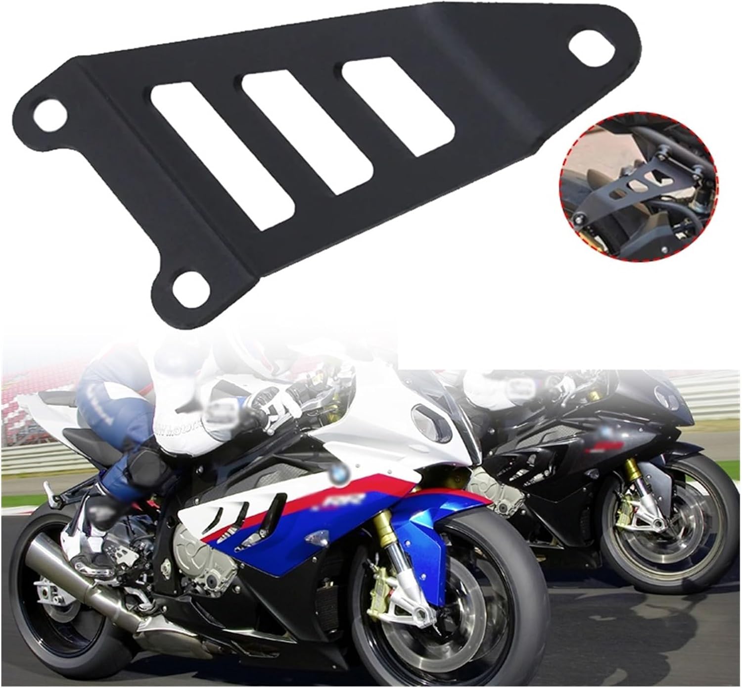 S1000RR Exhaust Bracket Fit for BMW S1000 RR S 100RR 2015-2018 Motorcycle Aluminum Inkjet Coating Exhaust Hanger Motorcycle Accessories