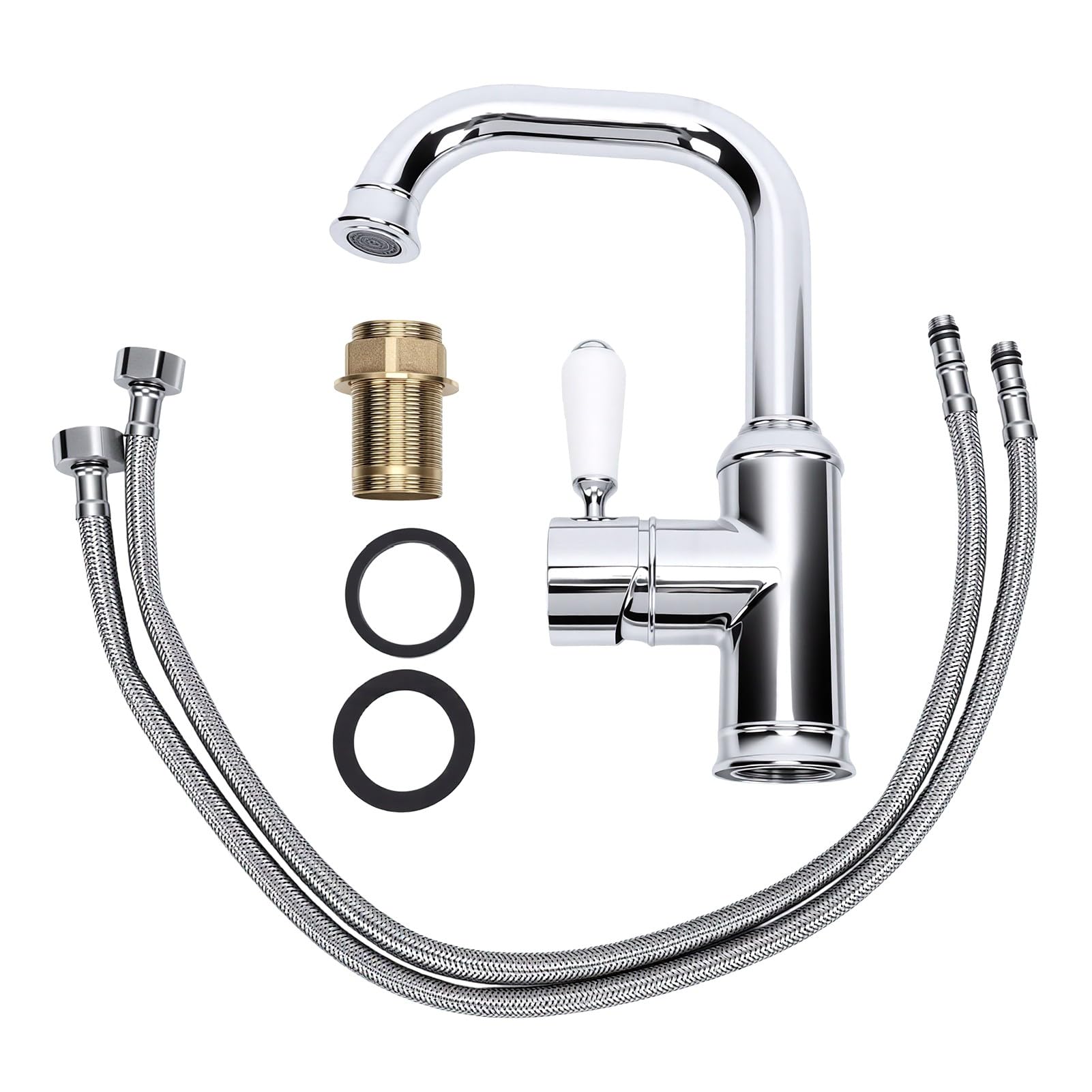 Jelquix #311 Bathroom Faucet Basin Mixer Tap Brass G3/8