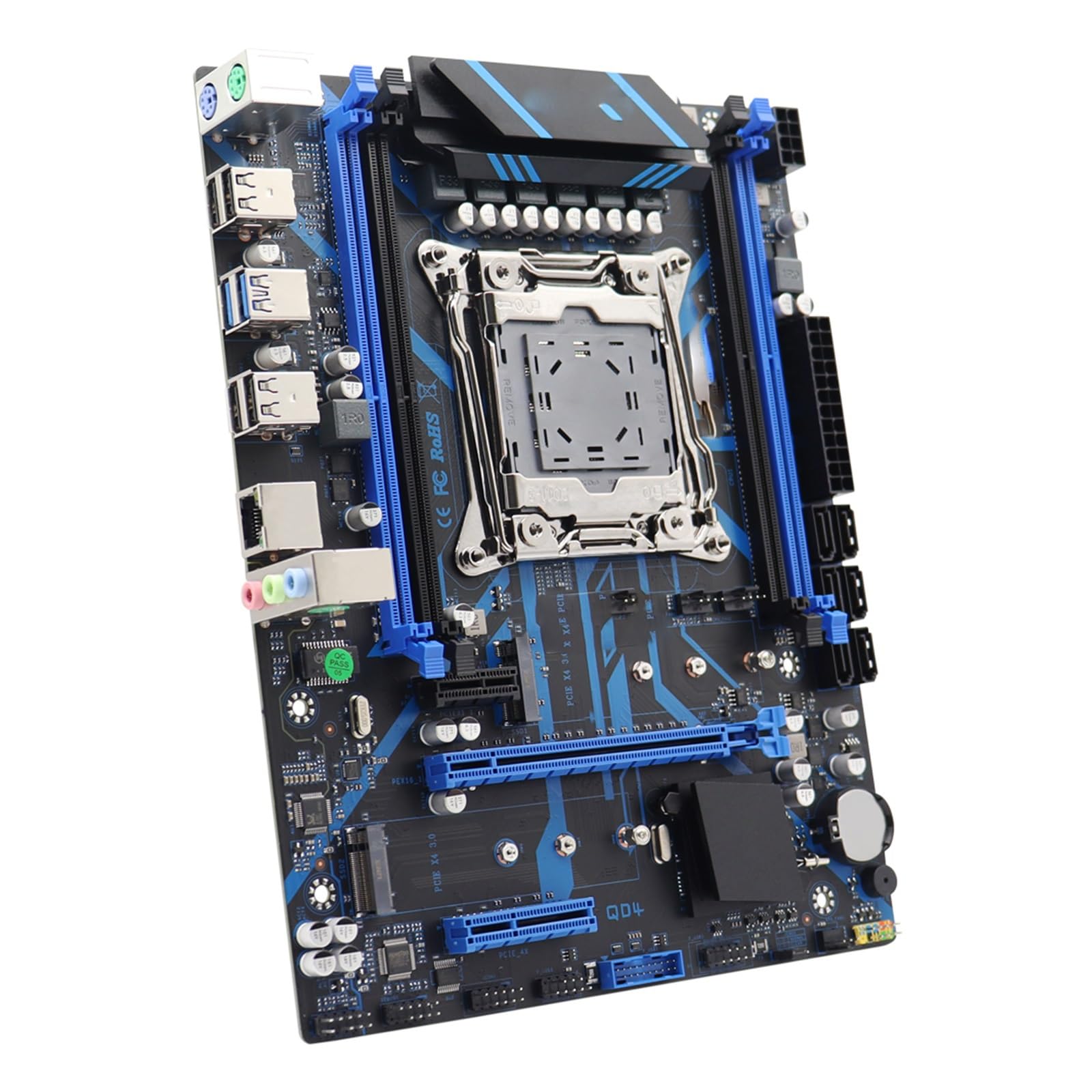 Scheda Madre Fit for X99 QD4 LGA 2011-3 Xeon Processore E5 Memoria DDR4 Supporto M.2 NVME SATA Computer PC da Gioco Combinato Non-ECC Motherboard