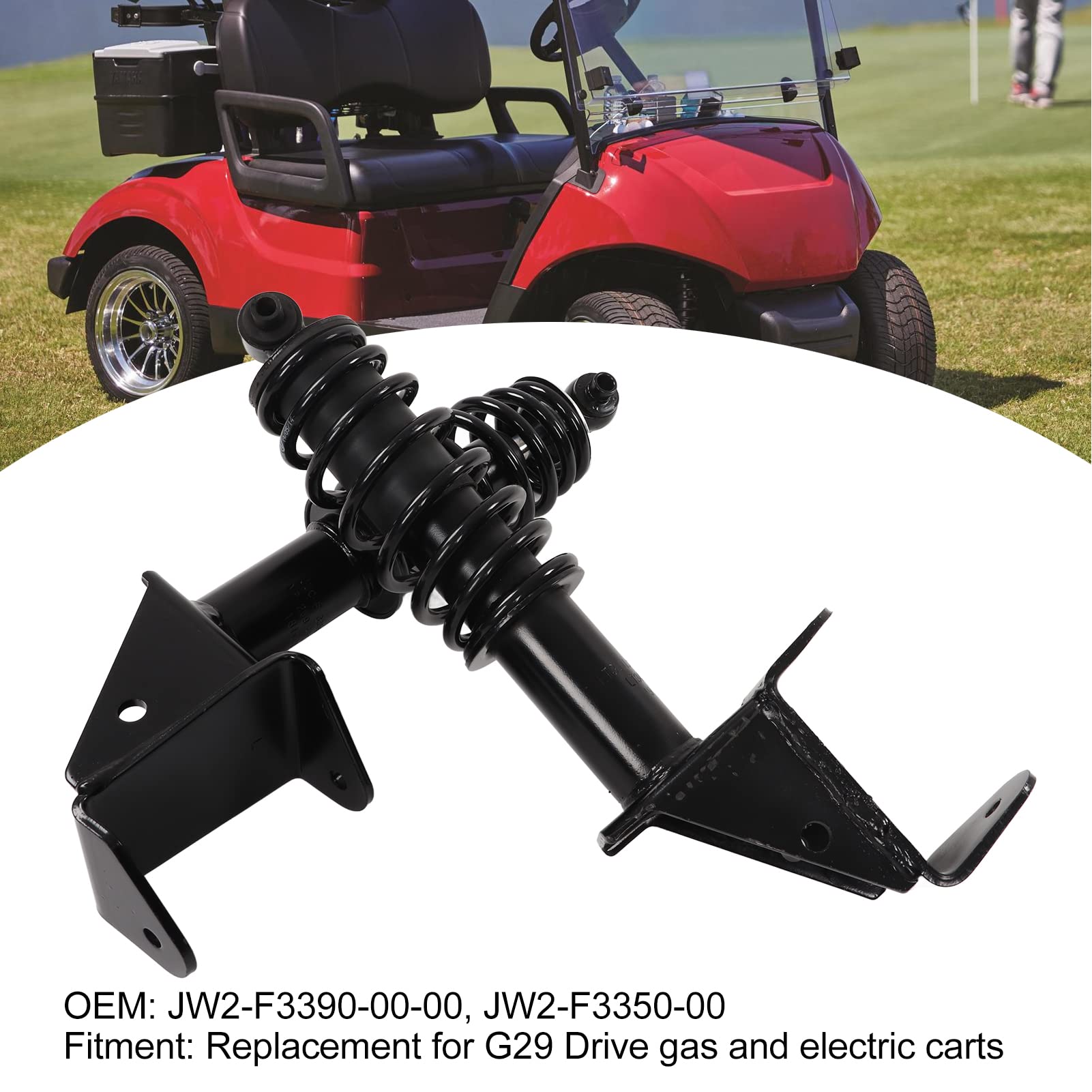 Cocoarm Amortisseurs Avant, Paire d'Amortisseurs en Métal JW2 F3390 00 00 JW2 F3350 00 pour G29 Drive Gaz électrique Club Voiture Passager côté Conducteur Remplacement